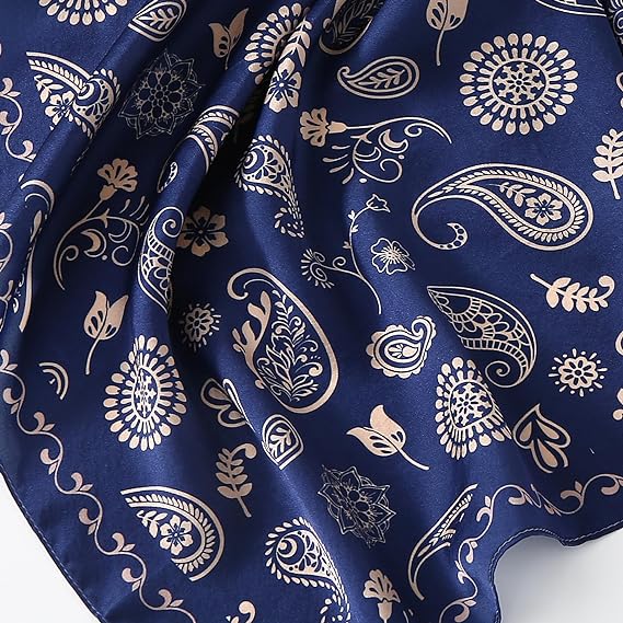  Foulard et cou en soie - Enveloppements de cheveux