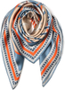 Grand foulard en soie et coton