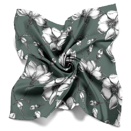 Foulards 100% en soie imprimés numériques de conception de fleurs de dames