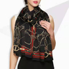 Marque de luxe Designer Lady Fashion Impression 100% Foulards en soie