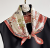 Foulard en soie satiné carré personnalisé pour dames