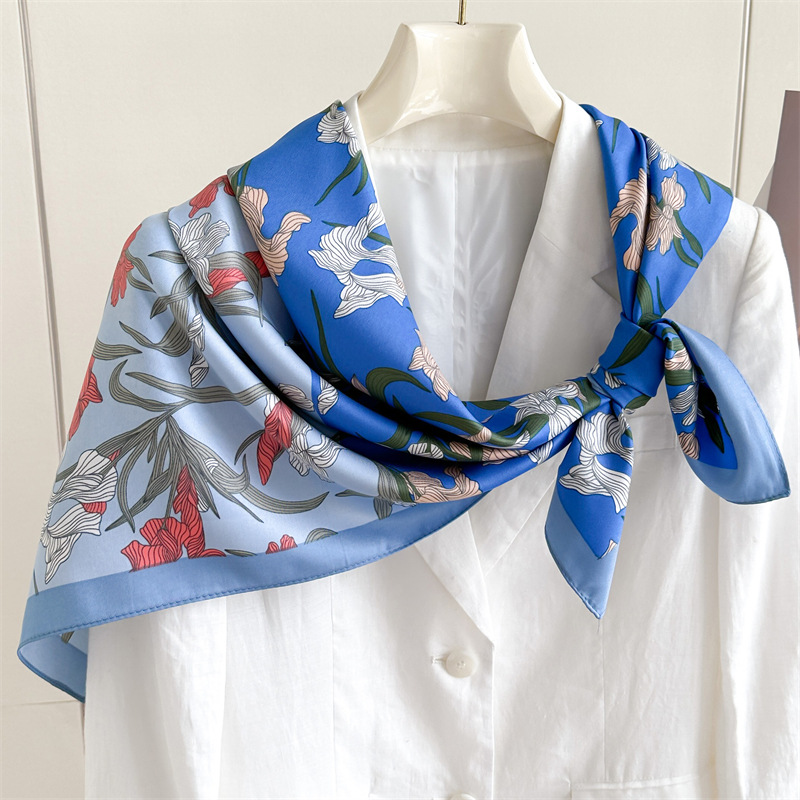 Foulard Design Foulards en soie carrés personnalisés pour dame