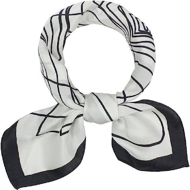 Nouvelle mode 90*90 cm carré foulard en soie pour les femmes