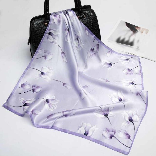 Satin Bandana Hijab femmes enveloppant la mode châle en soie comme foulard musulman