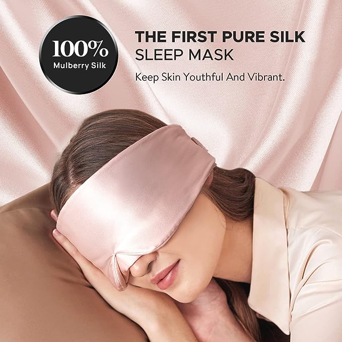 Masques pour les yeux personnalisés 100 % soie de mûrier pour le sommeil