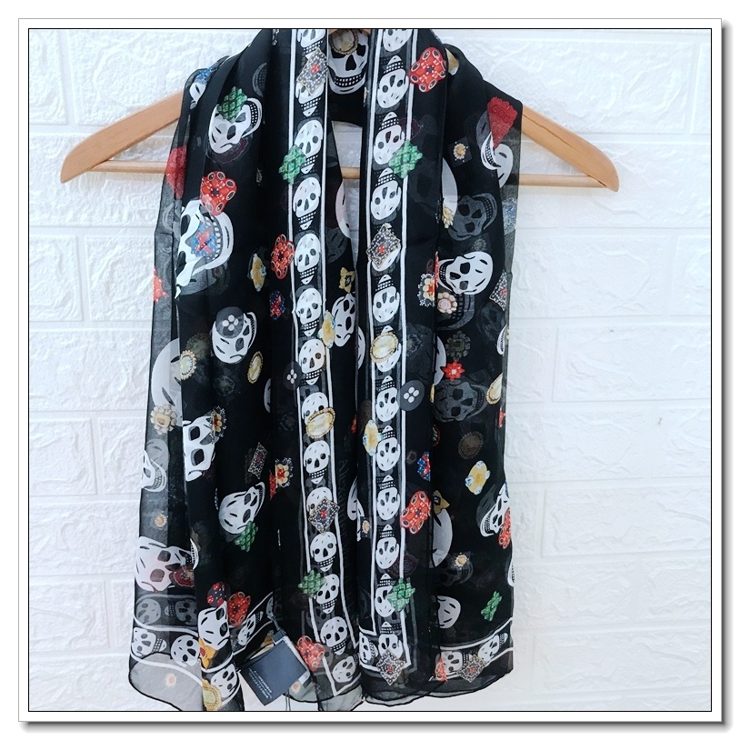 Foulard personnalisé en mousseline de soie 100 % mûrier