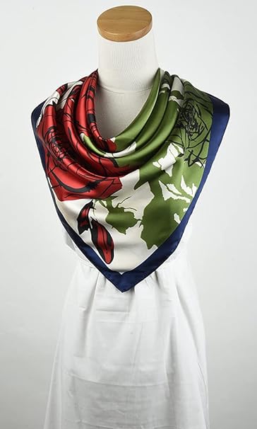 Foulard Hijab 100% Pure soie personnalisé 90x90cm